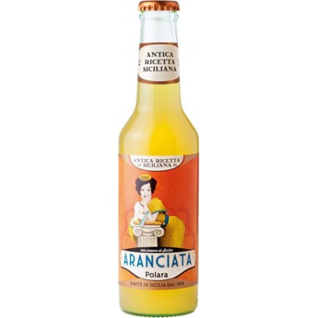 Aranciata con succo naturale di Arance di Sicilia Ricetta Siciliana Polara 27,5 cl. consegna gratuita